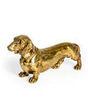Gravhund figur – Antique Gold
