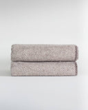 Denver uldtæppe plaid, beige