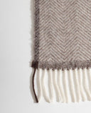 Denver uldtæppe plaid, beige