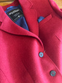 Carola blazer dame, Harris Tweed, rød twill