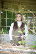 Combrook Ladies Tweed Shooting Waistcoat, Grove