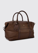 Tollymore Leather Duffle Holdall, læder, walnut
