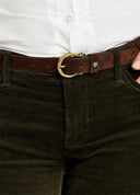 Archway Ladies Belt bælte, ruskind, cigarbrun