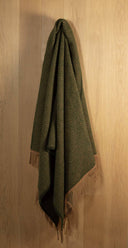 Venezia uldtæppe plaid, grøn