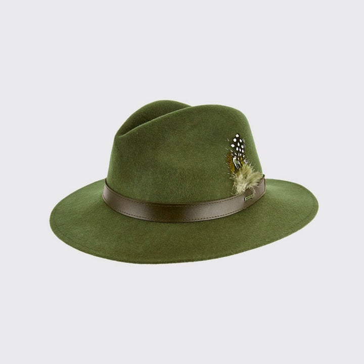 Gallagher filt hat m. fjer, grøn