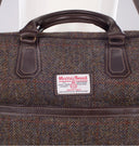 Aran weekendtaske i Harris Tweed med læderdetaljer