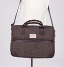 Aran weekendtaske i Harris Tweed med læderdetaljer