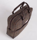 Aran weekendtaske i Harris Tweed med læderdetaljer