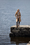 Brookvale Womens Tweed Coat, camel