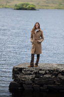 Brookvale Womens Tweed Coat, camel