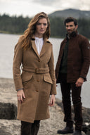 Brookvale Womens Tweed Coat, camel