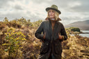 Clifford Ladies LONG Waxed Jacket PRIMALOFT foret, Olivengrøn