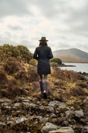 Clifford Ladies LONG Waxed Jacket PRIMALOFT foret, Olivengrøn