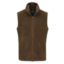 Aylsham Mens Fleece Gilet vest, pecan