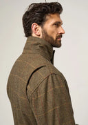 Combrook Mens Tweed Shooting Field Coat, teak