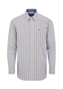 Aylesbury Mens Shirt ternet skjorte, beige med grøn/brun tern