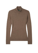 Clara Ladies Roll Neck rullekravesweater, pecan