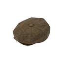 Combrook Tweed Bakerboy Hat, teak