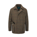 Combrook Mens Tweed Waterproof Coat, teak