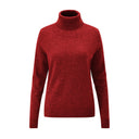 Clara Ladies Roll Neck rullekravesweater, berry