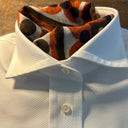 Bandana halsklud, orange mønster, bomuld