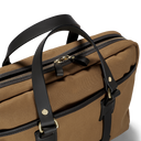 British Twill Laptop Bag, tan mellembrun