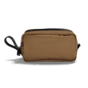 British Twill Wash Bag, tan mellembrun