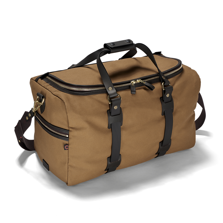 CROOTS British Twill Cargo Holdall, tan mellembrun