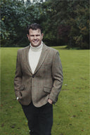 Patrick blazer, mustard herringbone, Harris Tweed