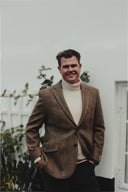 Ballater Roll Neck rullekravesweater, Almond White, Geelong lammeuld