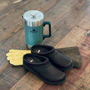 Aigle Basilo letvægts læder clogs, mørkbrun