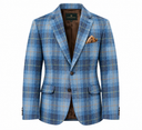 London tweed blazer, Harris Tweed, jeans blue, farve 612