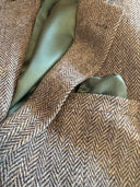 London tweed blazer, Harris Tweed, country herringbone, farve 624