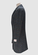 Christine Ladies Coat frakke af Harris Tweed, blue multi check