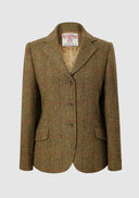 Claire Hacking Jacket Harris Tweed, mustard