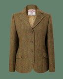 Claire Hacking Jacket Harris Tweed, mustard
