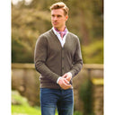 Fiffi cardigan modern fit, herre, merinould, nutmeg muskat brun