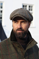 Carloway brun Harris Tweed bakerboy hat