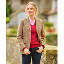 Carola blazer dame, Harris Tweed, Prince of Wales tern