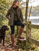 Letham Ladies Country Boot vandtæt langskaftet støvle, oxblood brun