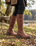 Letham Ladies Country Boot vandtæt langskaftet støvle, oxblood brun