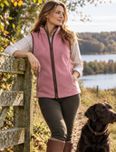 Stenton Ladies Dusky Pink Fleece Gilet vest