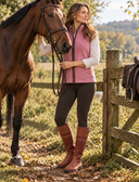 Letham Ladies Country Boot vandtæt langskaftet støvle, oxblood brun