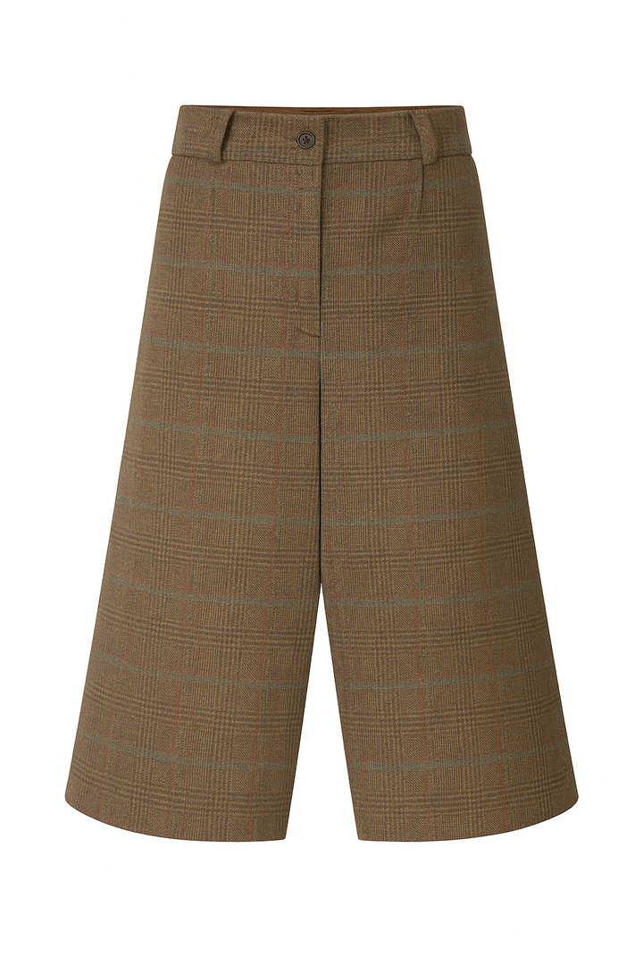 Surrey Ladies Tweed Culottes buksenederdel, marsh