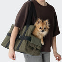 Hundetaske Turin, utility-style, olivengrøn
