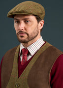 Combrook Mens Tweed Shooting Waistcoat, sage