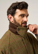 Combrook Mens Tweed Waterproof Coat, sage salviegrøn