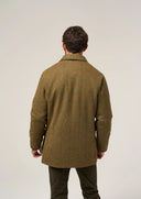 Combrook Mens Tweed Waterproof Coat, sage salviegrøn