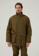 Combrook Mens Tweed Shooting Field Coat, sage salviegrøn