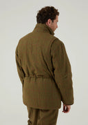 Combrook Mens Tweed Shooting Field Coat, sage salviegrøn